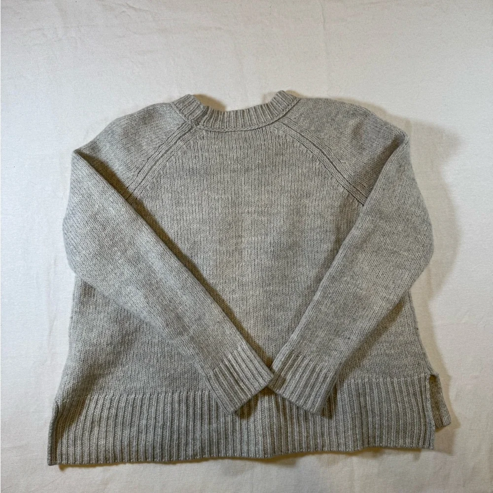 Madewell El Rancho Gray Western Knit Sweater - Made with Supersoft Wool Blend - Picture 8 of 8